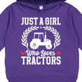 thumbnail image 3 of Inktastic Just a Girl Who Loves Tractors Farm Toddler Hoodie, 3 of 4