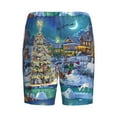 thumbnail image 4 of Yiaed Christmas Tree for Men's Soft Sleep Pajama Short Lounging Pajama Shorts-XX-Large, 4 of 8