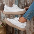 thumbnail image 3 of Womens Mesh Athletic Shoes Lightweight Lace Up Casual Running Shoes Breathable Non Slip Sneakers, 3 of 7