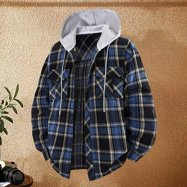 MHFRRA Chaqueta Informal Vintage de Tendencia Diaria para Hombre para Cualquier Ocasión Azul