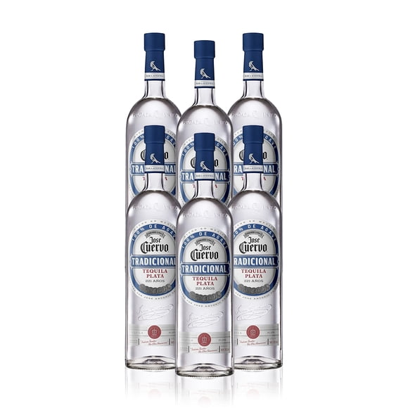 Pack De 6 Tequila Tradicional Plata 695Ml