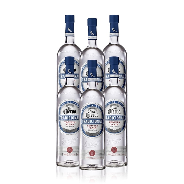 Pack De 6 Tequila Tradicional Plata 695Ml