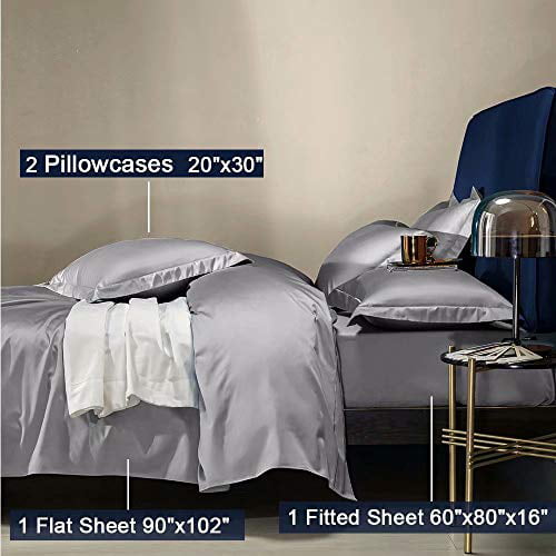 6PC Bed Sheets Set 16" Brushed Microfiber 1800 Thread Count Percale Details about   SAKIAO 