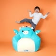thumbnail image 4 of Squishmallows Official Tatiana Bean Bag Chair - 30 in Wide Kids Squishy Soft Chair, Blue, 4 of 6