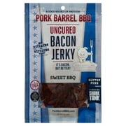 Pork Barrel BBQ Uncured Bacon Jerky Sweet BBQ 2 oz. Pouch