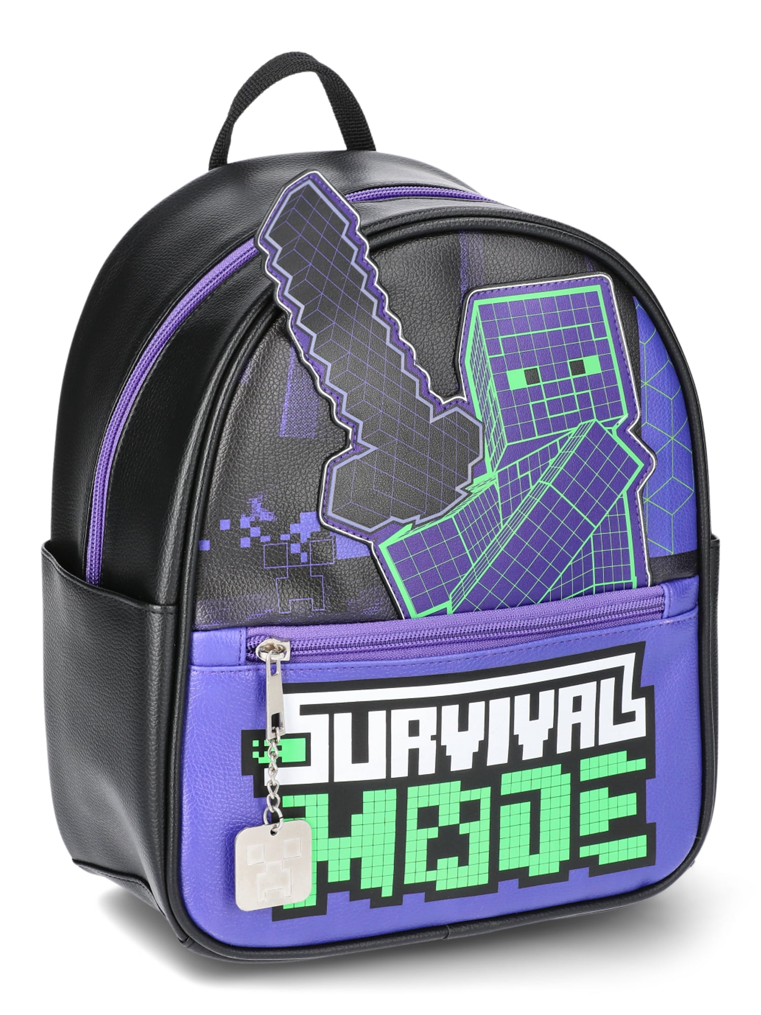 Minecraft Survival Mode Women's Mini Backpack, Black