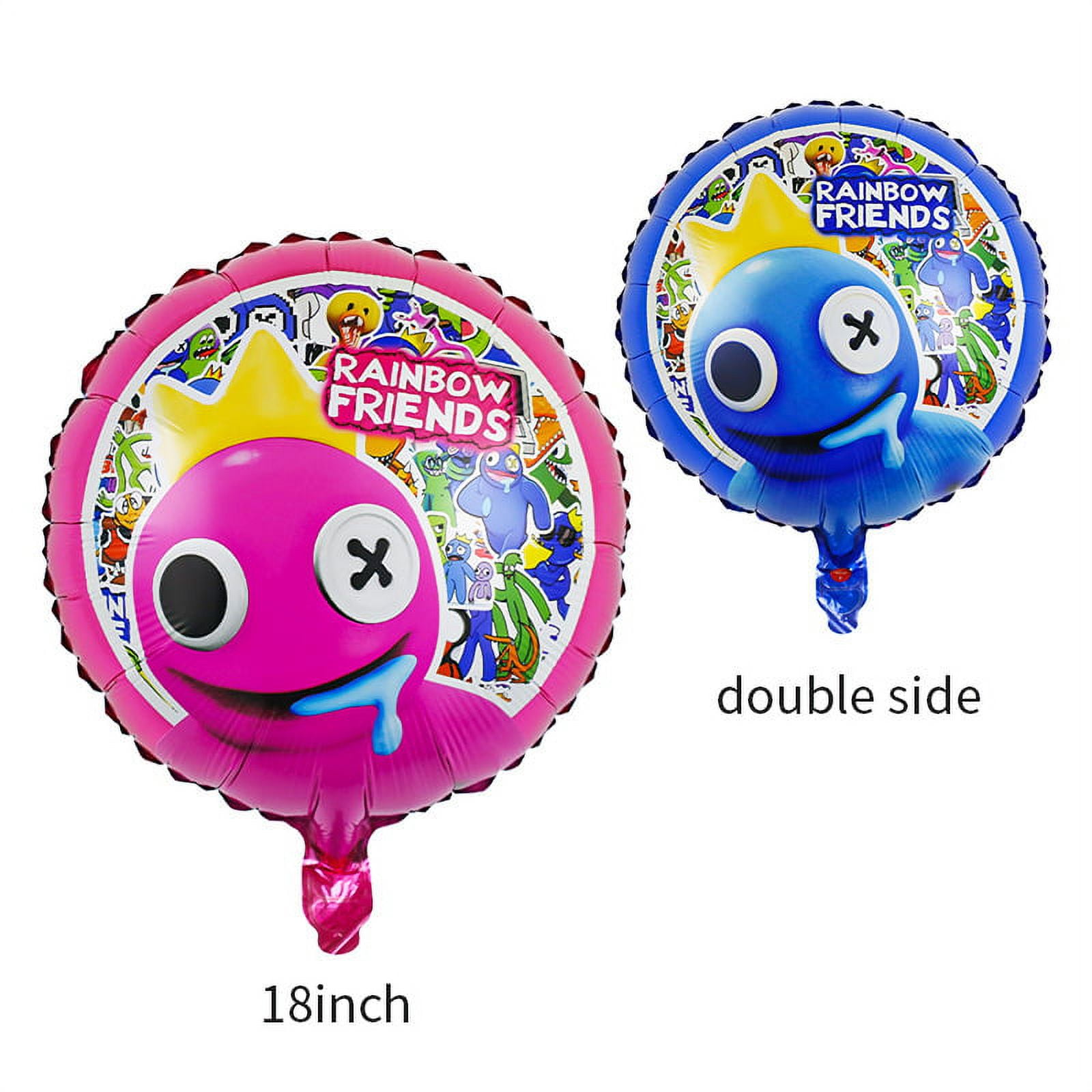 6pcs Rainbow Friends Kids Party Helium Number Foil Balloon. 