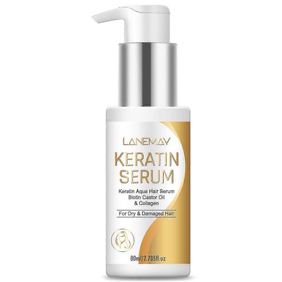 VITAMINS Hair Cosmetics Keratin Protein Hair Serum Anti-Frizz Control Hair Oil Repair Treatment Gloss Shine & Heat Protectant for Dry Damaged Hair