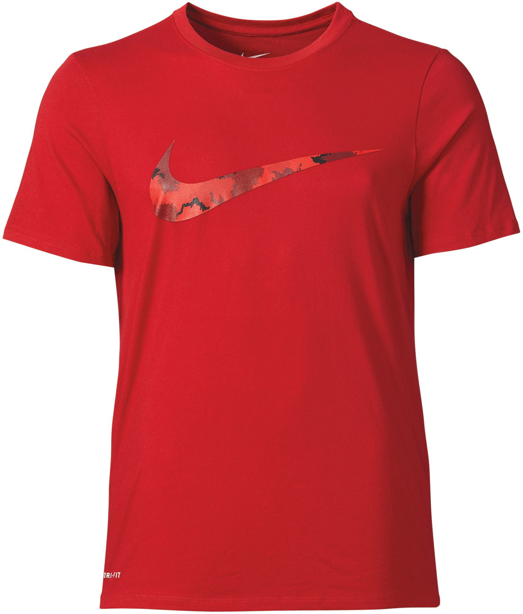 Nike - Nike Men's Dri-Fit Camo Swoosh Graphic T-Shirt-Red - Walmart.com ...