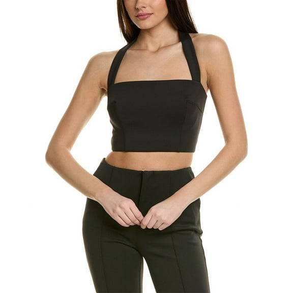 Nicholas womens Madeline Halter Top, 4, Black
