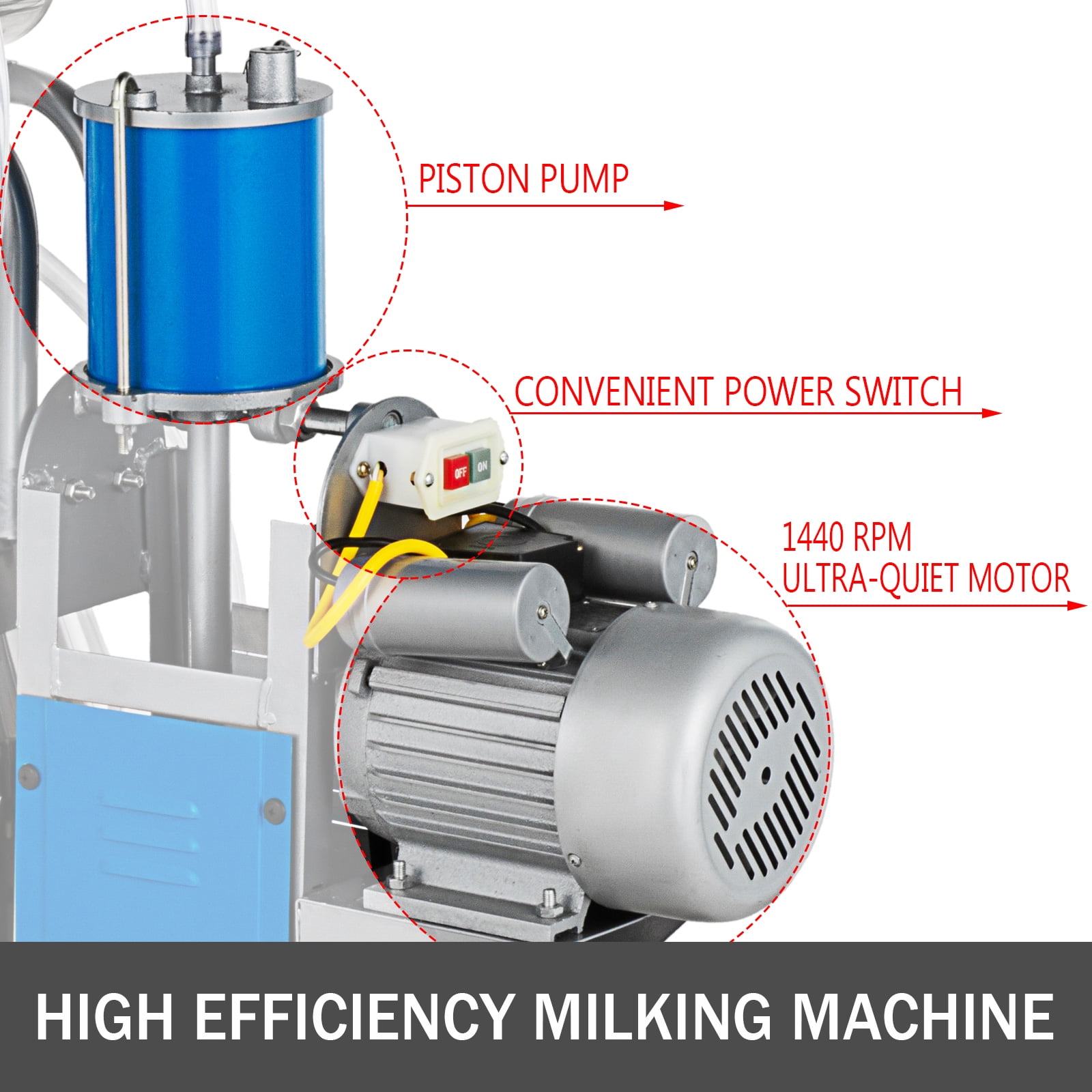 Intensive mixer motor MD 230V 50-60Hz Forster calf feeder   • Stable supplies • Milking machine parts • Sharp price,  good service!