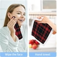 thumbnail image 4 of Coolnut 4 PCS Buffalo Plaid Baby Washcloths Towel Set, Highly Absorbent & Soft Cotton Wash Cloths, 12"x 12" Face Hand Towels for Bathroom, Multi-Purpose Fingertip Towels, 4 of 5