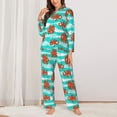 thumbnail image 2 of Balery Octopuses Pattern Pajama Sets for Women Long Sleeve 2 Piece Sleepwear Loungewear Sets Soft PJ's with Pockets Long Sleeve Comfy Pj Sets-Large, 2 of 7
