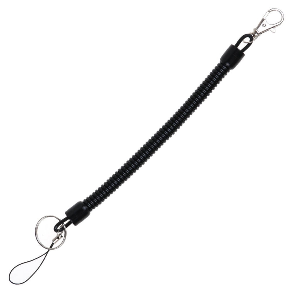 3Pack Wallet Phone Elastic Spring Coiled Plastic Key Chain Clip Key