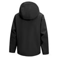 thumbnail image 3 of WTOBBY Men's Hooded Mountaineering Jacket, Waterproof Windbreaker for Outdoor Hiking, Unisex Loose Fit Casual Wear for All-Weather Protection,Black L, 3 of 3