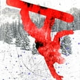 thumbnail image 2 of LightBoxJournal 20x20 White Modern Wood Framed Museum Art Print Titled - Extreme Snowboarder 03, 2 of 4