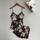 thumbnail image 1 of ICHUANYI Clearance Women Sexy Lace Lingerie Printing Nightwear Underwear Babydoll Set Sleepwear(Black, M) Ichuanyi Ichuanyi, 1 of 4