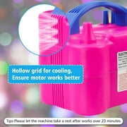 Electric Air Balloon Pump, Portable Dual Nozzle Electric Balloon Inflator for Party Wedding Decoration, 110V 600W Balloon Blower Pump Inflation
