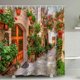 thumbnail image 5 of CHAO Cortina de Ducha 200 x 230 cm Cortina de Ducha de Calle de Flores Impresión Cortina de Ducha Impermeable de poliéster, 5 of 5