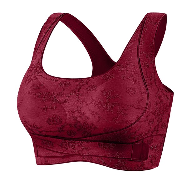 Mujeres de Color Sólido Cuatro Filas Ajustable Inalámbrico Sujetador Levantamiento Reunión Plegable Sagging para la Ropa Interior Y los Sujetadores de las Mujeres