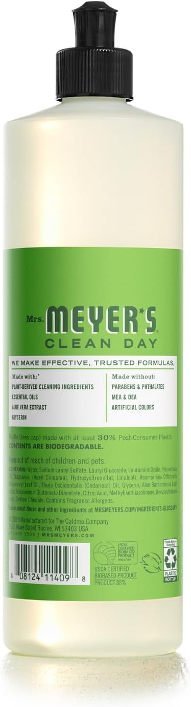 Mrs. Meyer’s Clean Day Fresh Cut Grass Variety, 2 Liquid Hand Soap 12.5 oz, 1 Liquid Dish Soap 16 oz
