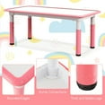thumbnail image 3 of Barara King Toddler Table Chairs Set,Kids Play Table Set,Kids Table and Chairs Set for 4 with Graffiti Desktop-Pink, 3 of 8