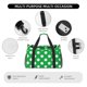 thumbnail image 4 of Disketp Green And White Polka Dot Bolsa de Viaje Tipo Duffle, Bolso de Mano para Fin de Semana para Mujer, Bolsa de Gimnasio Ligera para Hombre, Esencial para Viajes, 4 of 7