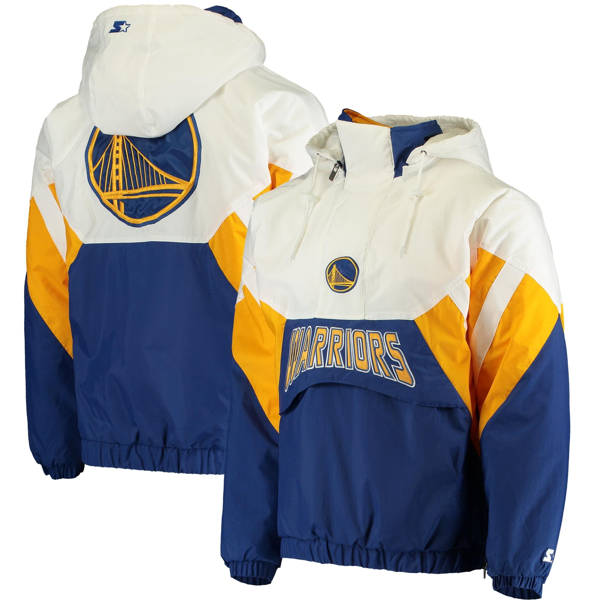 warriors white hoodie
