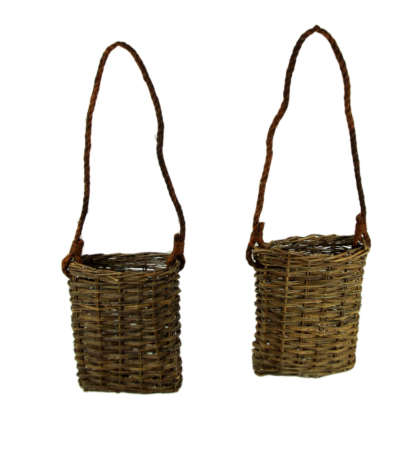 Entry Door Basket Vintage Wicker Wall Basket Wicker Basket Basket with Handle Flower Basket Door Hanger Hanging Door Basket
