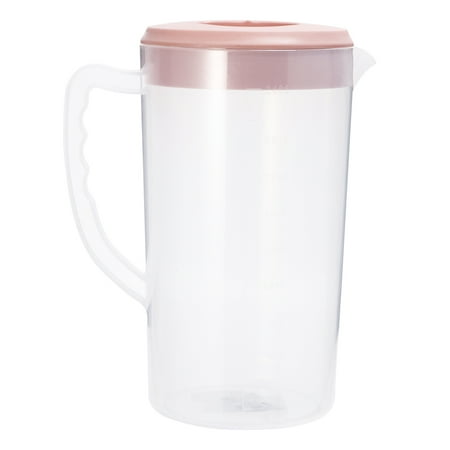 

Hemoton Pitcher Water Jug Juice Kettle Carafe Beverage Tea Cold Serving Plastic Ice Clear Lid Lemonade Hot Pitchers Drinks