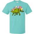 thumbnail image 3 of Inktastic Easter Bunny Stegosaurus with Eggs and Pink Ears T-Shirt, 3 of 5