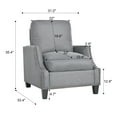 thumbnail image 3 of 3 Piece Living Room Sofa Sets, Sectional Couch, Loveseat, Armchair Set, Modern 3 Seater Sofa + 2 Seater Couch+ Accent Chair Furniture Set for Apartment (Grey), 3 of 11