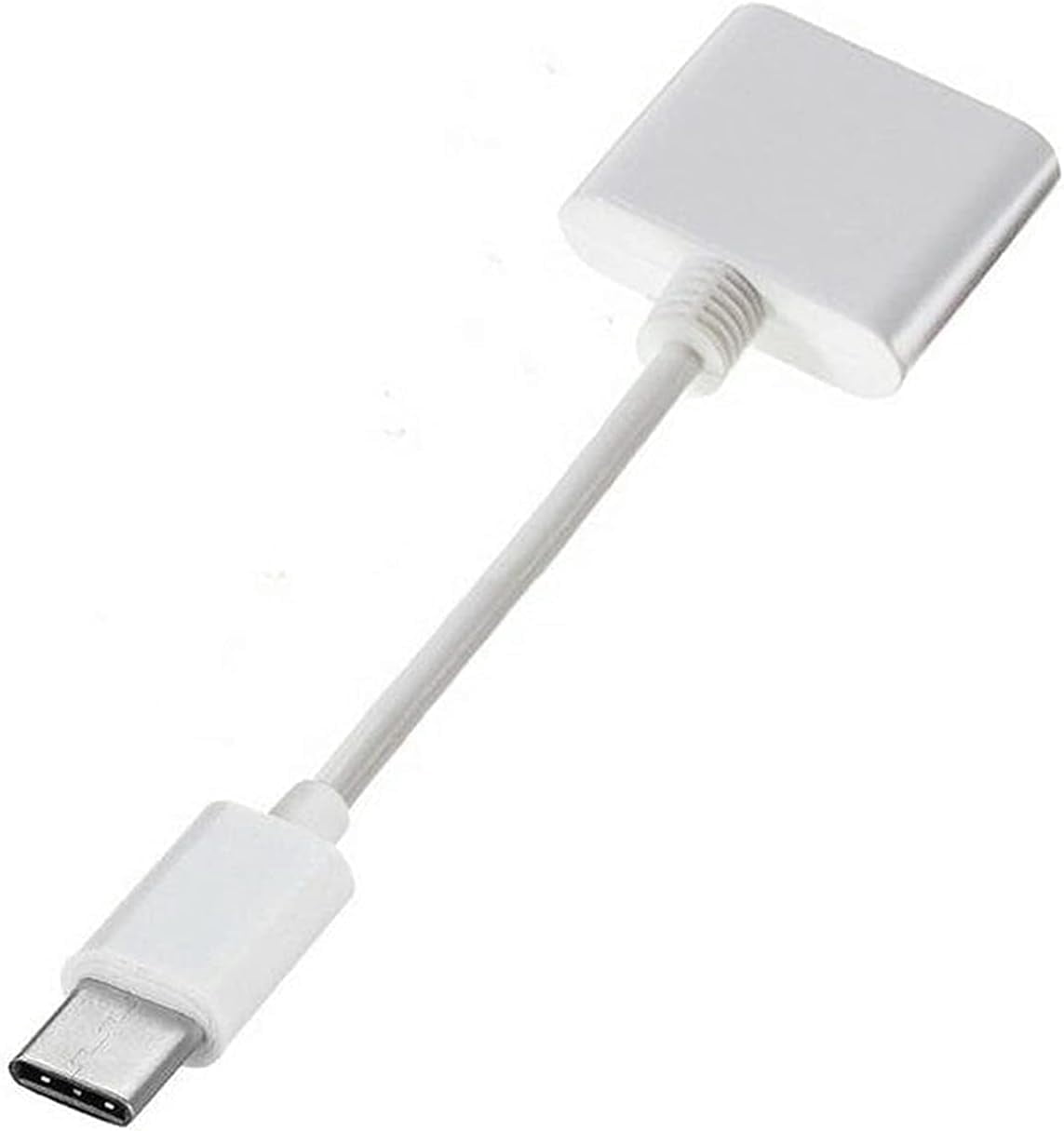 30 Pin Female to USB C Male Adapter Cable Data Transfer and Charging Connector for Computer and Mobile Components White