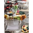 thumbnail image 6 of Outdoor Tablecloth with Umbrella Hole Zipper Retro Rooster Round Tablecloth 60" Waterproof Outside Table Cloth Pastoral Sunflower Watercolor Animals Patio Table Cover Tablecloths for Picnic Party, 6 of 8