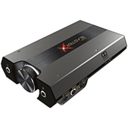 Refurbished Sound Blaster Sound BlasterX G6 External Sound Box - 32 bit DAC Data Width - 7.1 Sound Channels - External - Micro USB - 4 Byte 384 kHz Maximum Playback Sampling Rate - 1 x Number of