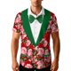 thumbnail image 2 of Blusa y camisa hawaiana de manga corta con cuello vuelto para hombre, camisa unisex informal de verano para playa, de manga corta con botones, ropa estampada divertida, blusa para hombre, 2 of 9
