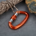 thumbnail image 2 of XINDA Conector de bloqueo de seguridad en forma de D Accesorios protectores de escalada en roca (naranja), 2 of 12