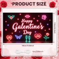 thumbnail image 2 of Red Theme Galentines Banner Heart Pattern Friendship Display Rose Decoration Gift Box Design Heart Backdrop for Galentines Party Girls' Night Friendship Gathering, 2 of 9