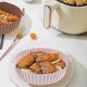 thumbnail image 2 of 2-pack Air Fryer Silicone Pots, 8 Inch Silicone Air Fryer Basket, Food Safe Air Fryers Oven Accessories, Thin, Red, 2 of 5