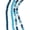 Blue, variant on John Bead DIY Designer Glass Bead Strand - Opaque Rainbow Mix