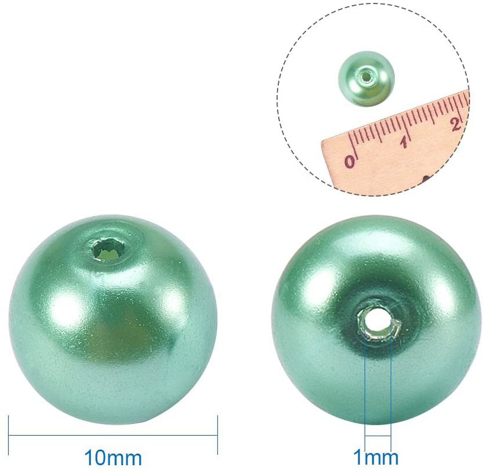 1Box Eco-Friendly Dyed Glass Pearl Round Beads Mixed Color 10mm Hole: 1mm 15pcs/compartment 360pcs/box