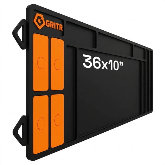 GRITR Magnetic Gun Cleaning Mat - Non-Slip PVC Work Mat for Rifles