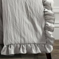 thumbnail image 6 of Lush Decor Reyna Solid Polyester Ruffle Throw, 60x50, Gray, Single, 6 of 11