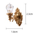 thumbnail image 3 of Diorama 1/87 Wall Light Lamp Sand Table Courtyard Model Train Scenery Golden, 3 of 8