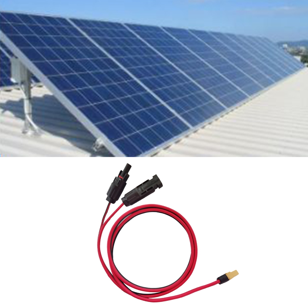 Solar to XT60 Charge Extension Cable 12AWG for Mc-4 to XT60 Adapter Cable for XT60 Input Port Portable Power Station