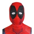 thumbnail image 4 of Halloween adultos niños Deadpool disfraz Cosplay superhéroe Zentai traje hombres niños mono completo mono, 4 of 5