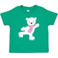 thumbnail image 3 of Inktastic Polar Bear, White Bear, Ice Skating Bear, Scarf Boys or Girls Toddler T-Shirt, 3 of 5