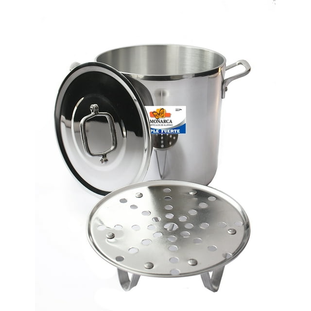 Vaporera De Aluminio Triple Fuerte No. 22 Capacidad 6 Litros