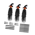 thumbnail image 4 of 3 piezas de decoraciones de Halloween de brujas, regalos al aire libre, decoración grande para el hogar y el jardín, decoración exterior aterradora pa, 4 of 9