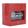 thumbnail image 2 of Emergency Exit Door Switch, Reliable Red Glass Break Alarm Button Convenient Use Beautiful  For Escape Door Security System For  Door Escape Door, 2 of 8